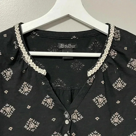 Lucky  Brand 3/4 Sleeve V-Neck Shirt - Picture 3 of 13